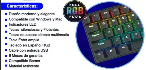 TECLADO RGB MECANICO PC03